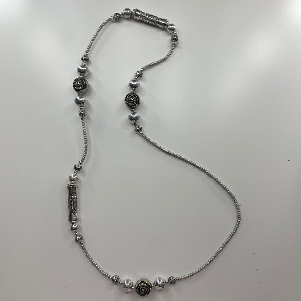 Silver Tone Costume Necklace